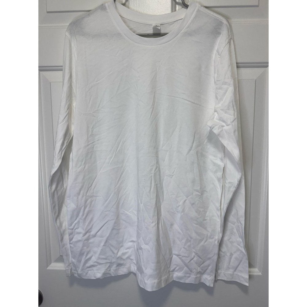 Women's Alternative White Long Sleeve Tee Shirt Size M